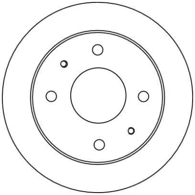Billede af TRW DF4132 Bremseskiver 230 10,9 4 114,3 fuldstændigt lakeret HYUNDAI: Atos