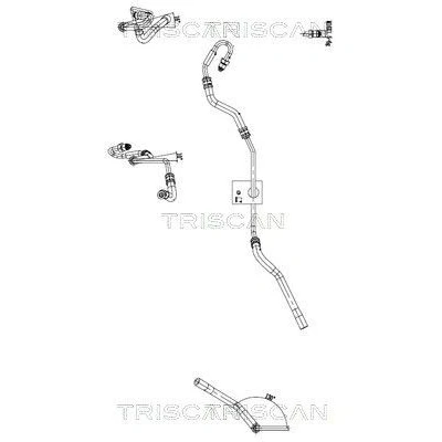 Billede af TRISCAN 8516 29058 Hydraulikslange, styretøj fra tandstang til kølerør VOLKSWAGEN: Touareg I