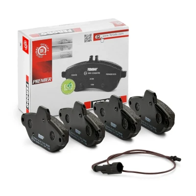 Billede af FERODO PREMIER FDB925B Bremseklodser Inkl. slidadvarselskontakt FIAT: Punto II Hatchback, I Cabriolet, LANCIA: Y