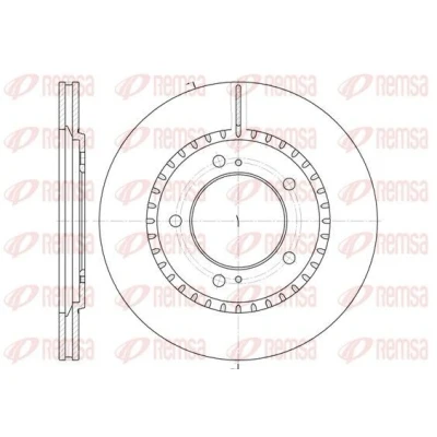 Billede af REMSA 6699.10 Bremseskiver foraksel 310, 310 22 5 ventileret SUZUKI: Grand Vitara 1 SUV, 2 SUV