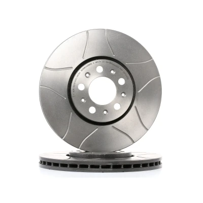 Billede af BREMBO MAX LINE 09.7010.76 Bremseskiver 288 25 5 indvendigt ventileret, opslidset coatet højkarboniseret med skruer VOLKSWAGEN: Golf 4