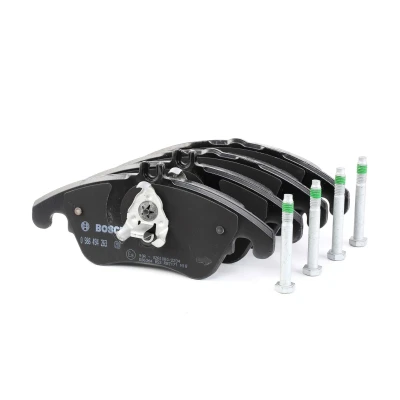 Billede af BOSCH 0 986 494 263 Bremseklodser Low Metallic med monteringsvejledning, anti knirke plade, skruer MERCEDES BENZ: E klasse Sedan
