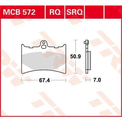 Billede af TRW Organic Allround MCB572 Bremseklodser