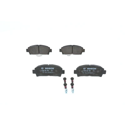 Billede af BOSCH 0 986 424 799 Bremseklodser Low Metallic med akustisk advarsel for slid monteringsvejledning, anti knirke plade, skruer