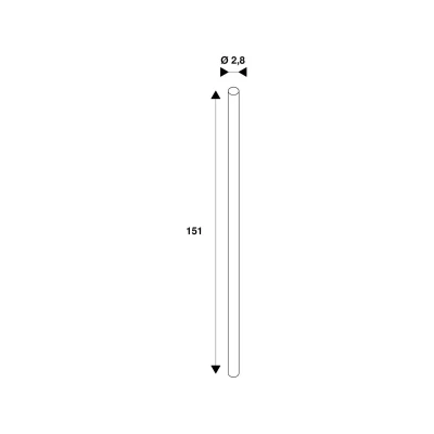 Billede af SLV LED rørpære C T8, G13, 24 W, længde 151 cm, 4.000 K