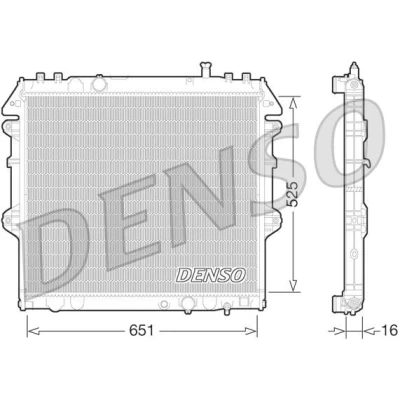 Billede af DENSO DCN46015 Kondensator med tørrer R 134a