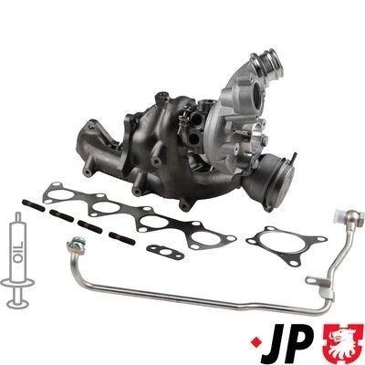 Billede af JP GROUP 1117800110 Turbolader inkl. pakningssæt, med olietilløbs slange VOLKSWAGEN: Golf 5, Passat B7 Variant, B6 Sedan
