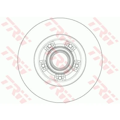 Billede af TRW DF6203BS Bremseskiver 274 11 5 114,3 fuldstændigt med ABS sensorring, hjulleje RENAULT: GRAND SCENIC 3, Fluence