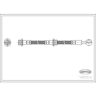 Billede af CORTECO 19032276 Bremseslange Bagaksel venstre 600