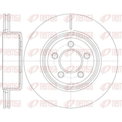 Billede af REMSA 61270.10 Bremseskiver bagaksel 320, 320 21,8 5 ventileret CHRYSLER: 300C Sedan, Touring