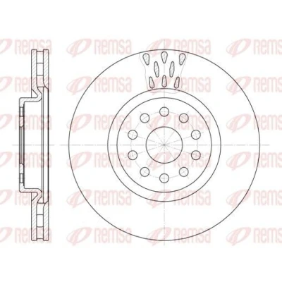 Billede af REMSA 6563.10 Bremseskiver foraksel 310, 310 28 10 ventileret ALFA ROMEO: 166