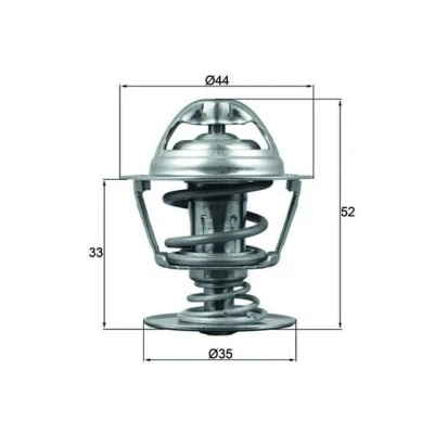 Billede af MAHLE ORIGINAL TX 173 88D Termostat 88 44 med pakning CITROËN: C6 Sedan, C5 3, III Stationcar, PEUGEOT: 407 SW, Coupe