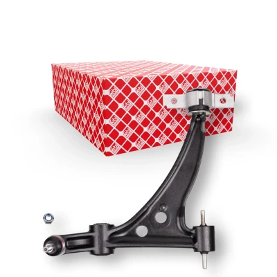 Billede af FEBI BILSTEIN 21258 Bærearm med holder, låsemøtrik bære /styreled, leje foraksel nede, venstre krydsarm Stålgods ALFA ROMEO: 166