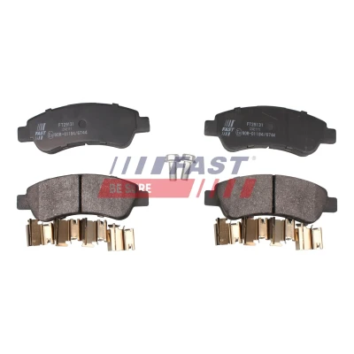 Billede af FAST FT29131 Bremseklodser bagaksel Ekskl. slidadvarselskontakt FIAT: Ducato III Ladvogn / Chassis, Bus, Van, PEUGEOT: Boxer Van