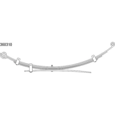 Billede af CS Germany 10.360.310.00 Bladfjeder bagaksel MITSUBISHI: L200 III Pick up