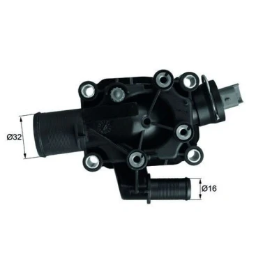 Billede af MAHLE ORIGINAL TI 210 89 Termostat 91 med pakning PEUGEOT: 206 Hatchback, 307 SW, 207 CITROËN: C3 I C4 Coupe
