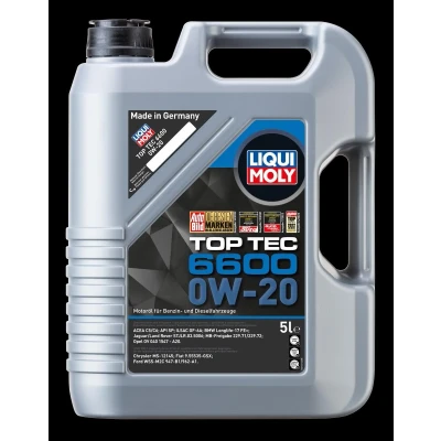 Billede af Liqui Moly Top Tec 6600 0W 20 5l Motorolie 21411 TOYOTA: Aygo, Yaris III Hatchback, Avensis Stationcar, BMW: 1 3 Touring, Sedan