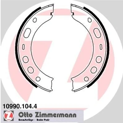 Billede af ZIMMERMANN 10990.104.4 Håndbremseklodser Billede svarer til leveringsomfang PORSCHE: 911 Coupe, Cayman