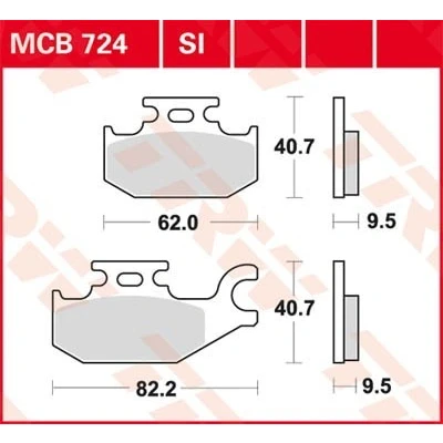 Billede af TRW Sinter Offroad MCB724SI Bremseklodser