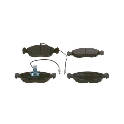 Billede af BOSCH 0 986 461 764 Bremseklodser Low Metallic med indbygget slidsensor anti knirke plade, stempelklips PEUGEOT: 306 Hatchback, Cabriolet