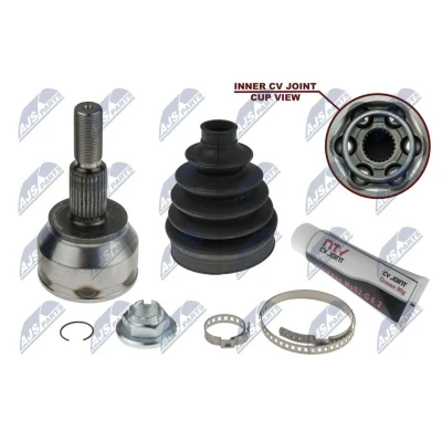 Billede af NTY NPZ FR 049 Knokkelled 6 trins dobbeltkoblingsgearkasse venstre foraksel FORD: C Max 2, FOCUS 3 Turnier,
