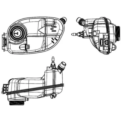 Billede af MAHLE ORIGINAL CRT 65 000S Ekspansionsbeholder med sensor, uden låg MERCEDES BENZ: B klasse