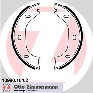 Billede af ZIMMERMANN 10990.104.2 Håndbremseklodser Billede svarer til leveringsomfang, uden tilbehør