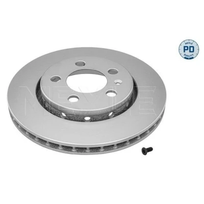 Billede af MEYLE 115 523 0022/PD Bremseskiver bagaksel 256 22 5 100 ventileret Zink lamel belagt med skruer PD Quality VOLKSWAGEN: Golf 4, Bora Sedan