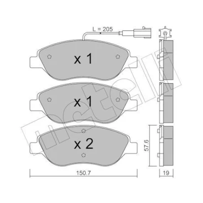 Billede af Bremseklodser METELLI 22 0577 0