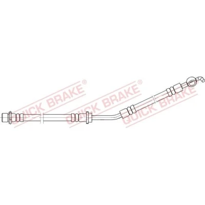Billede af QUICK BRAKE 58.866 Bremseslange 175, 250 TOYOTA: Yaris II Hatchback