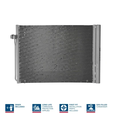 Billede af NISSENS 940058 Kondensator med tørrer Aluminium 630 R 134a BMW: X5