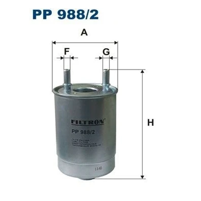 Billede af FILTRON PP 988/2 Brændstoffilter Ledningsfilter 10 RENAULT: Grand SCENIC 3, MEGANE 3 Grandtour, SUZUKI: Vitara 2 SUV