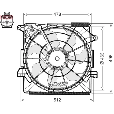 Billede af DENSO DER43000 Køleventilator