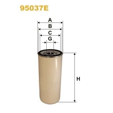 Billede af WIX FILTERS 95037E Brændstoffilter Påskruet filter