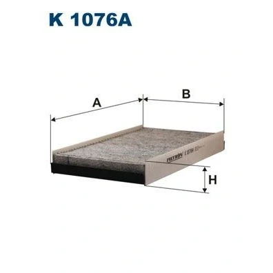 Billede af FILTRON K 1076A Kabinefilter Aktivkulfilter 279 161 35