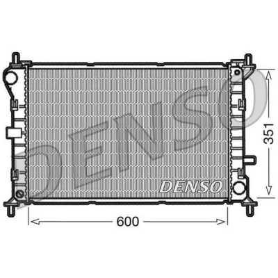 Billede af DENSO DRM10051 Radiator Aluminium 600 351 23 FORD: Focus 2