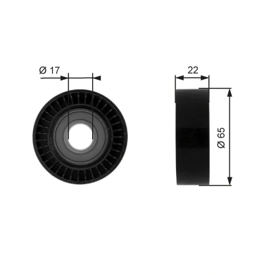 Billede af GATES FleetRunner Micro V Kit T36257 Remstrammerhjul MERCEDES BENZ: A klasse