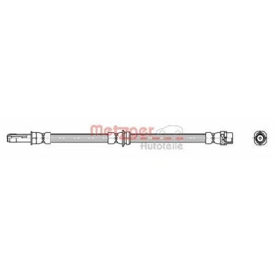 Billede af METZGER 4114074 Bremseslange 502 M10 x 1 BMW: 3 Touring, Coupe, Sedan