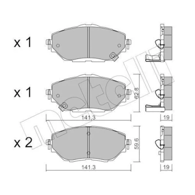 Billede af Bremseklodser METELLI 22 1088 0
