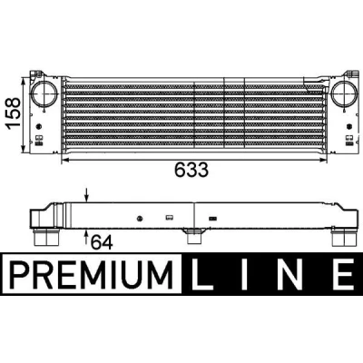 Billede af MAHLE ORIGINAL CI 192 000P Intercooler