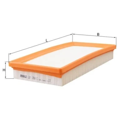 Billede af MAHLE ORIGINAL LX 1781/2 Luftfilter 42,3 147 267,6 Filterindsats BMW: 7
