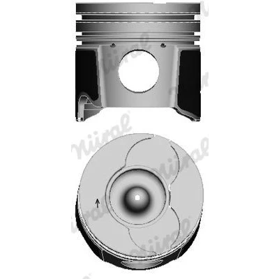 Billede af NÜRAL 87 114708 00 Motor Stempel 85,6 med stempelringholder, til Trapez plejlstang