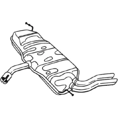 Billede af BOSAL 227 233 Lydpotte SEAT: Altea, Leon II Hatchback