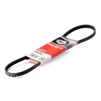 Billede af GATES Micro V 3PK753 Kileribberem 753 3 Polyester, EPDM (ethyl propylen dien gummi) RENAULT: CLIO 2, LAND ROVER: Freelander I SUV, SUZUKI: Alto VI