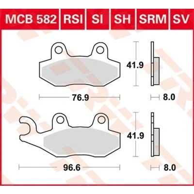 Billede af TRW Sinter Offroad MCB582SI Bremseklodser