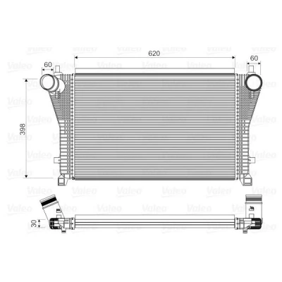 Billede af VALEO 818347 Intercooler uden EGR ventil SEAT: Leon III Hatchback, AUDI: A3 Cabriolet