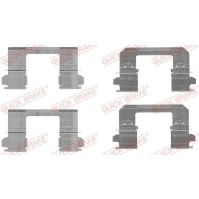 Billede af QUICK BRAKE 109 1736 Tilbehørssæt, skivebremsebelægning NISSAN: Qashqai / Qashqai+2 I, X Trail, RENAULT: ESPACE 4