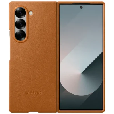 Billede af Samsung Pu Læder Back Cover Brun Galaxy Z Fold 6