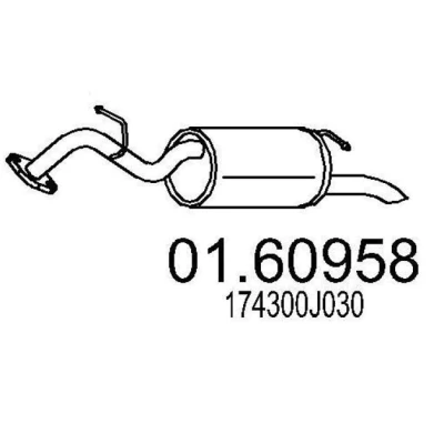 Billede af MTS 01.60958 Lydpotte 860 TOYOTA: Yaris II Hatchback