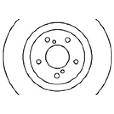 Billede af MAPCO 25584 Bremseskiver foraksel 293 24 5 100 ventileret SUBARU: Forester II, Outback III, Impreza I Sedan